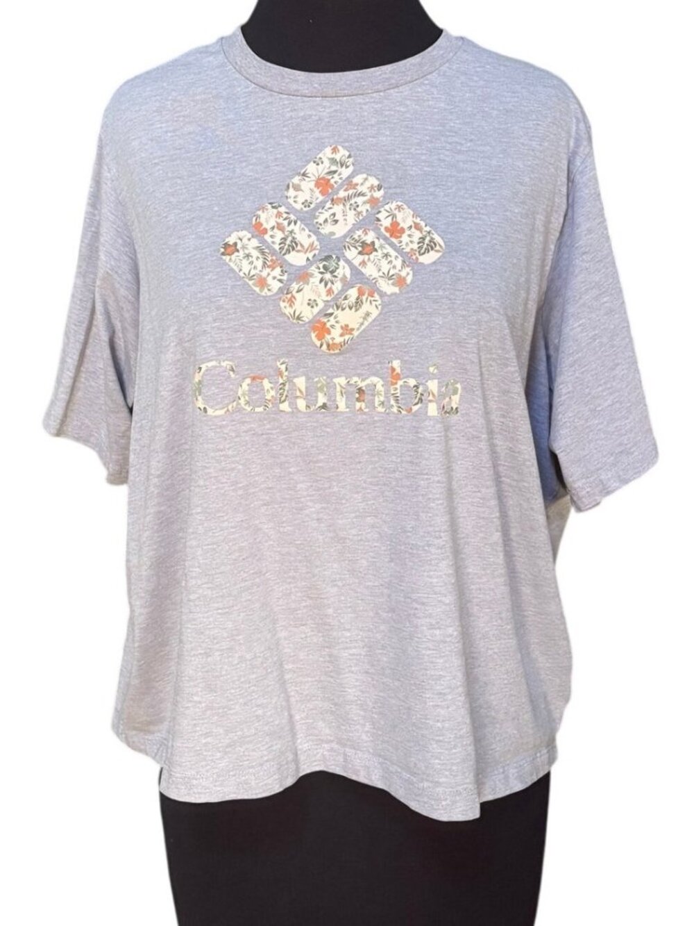 Columbia North Cascades Graphic Tee XL Gray Floral
